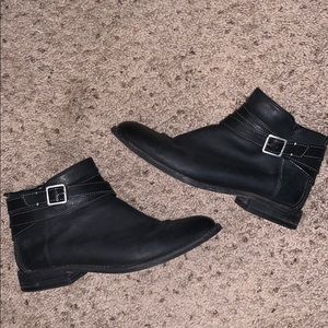 Clark’s Black Leather Ankle Boots